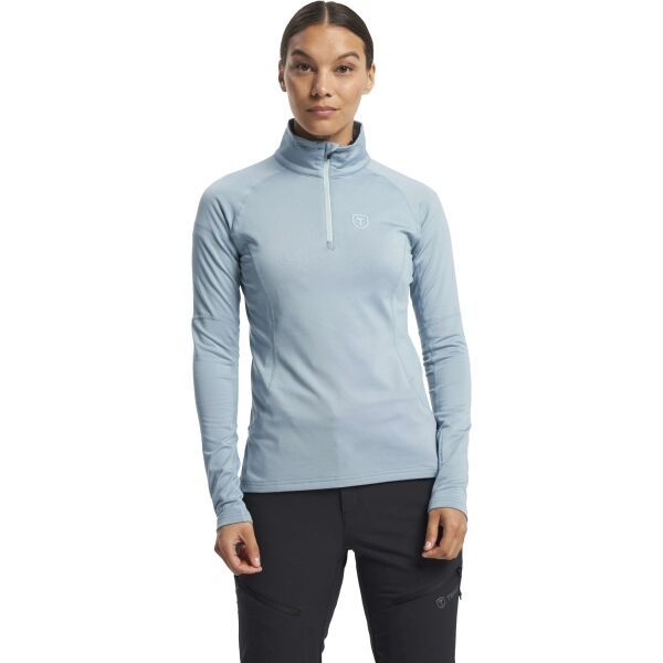 TENSON TENSON TXLITE HALF ZIP W Дамски суитшърт, светлосиньо, размер
