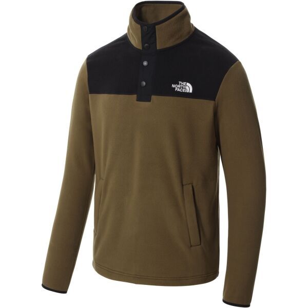 The North Face The North Face M HOMESAFE SNAP NECK FLEECE PULLOVER Мъжки поларен суитчър, khaki, размер
