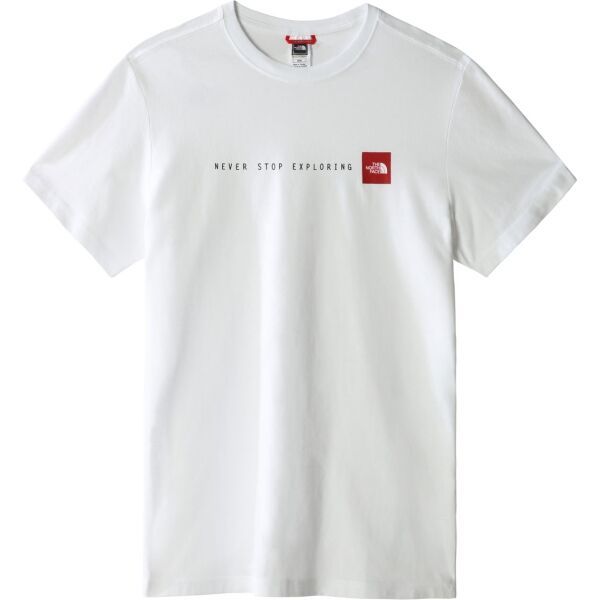 The North Face The North Face M S/S NEVER STOP EXPLORING TEE Мъжка тениска, бяло, размер