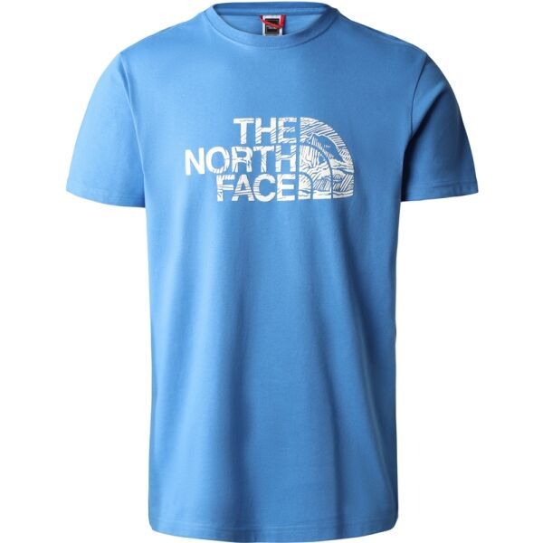 The North Face The North Face M S/S WOODCUT DOME TEE Мъжка тениска, синьо, размер