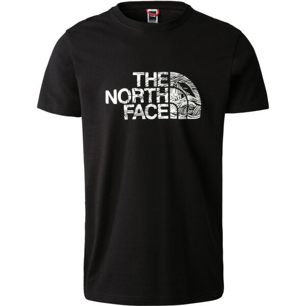 The North Face The North Face M S/S WOODCUT DOME TEE Мъжка тениска, черно, размер S