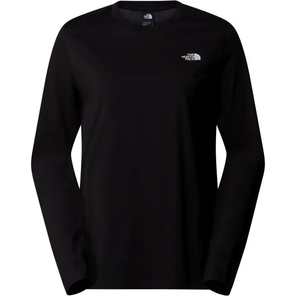 The North Face The North Face W L/S SIMPLE DOME TEE Дамска тениска с дълъг ръкав, черно, размер
