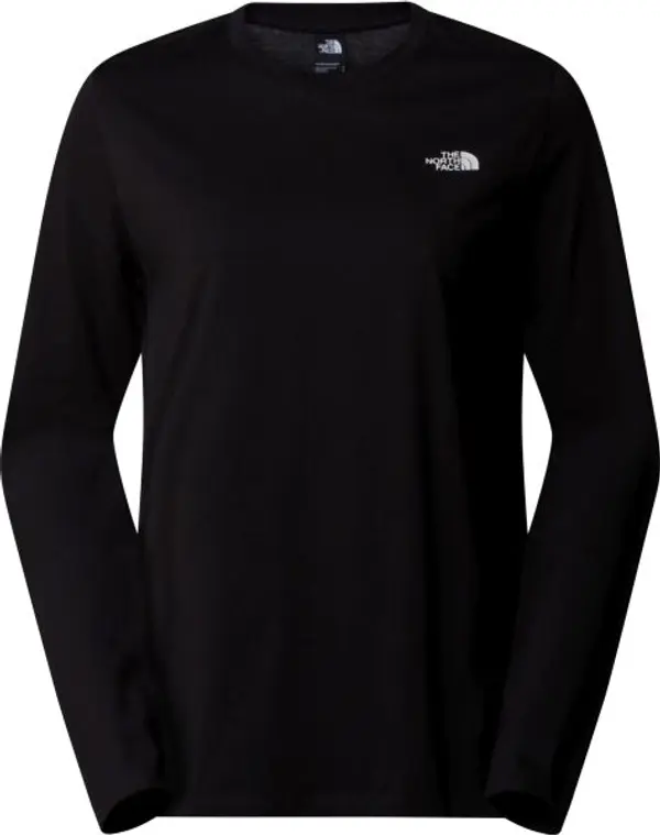 The North Face The North Face W L/S SIMPLE DOME TEE Дамска тениска с дълъг ръкав, черно, размер
