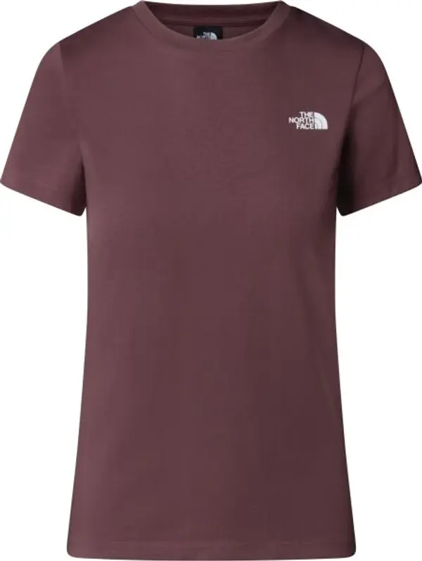 The North Face The North Face W S/S SIMPLE DOME SLIM TEE Дамска тениска, винен, размер