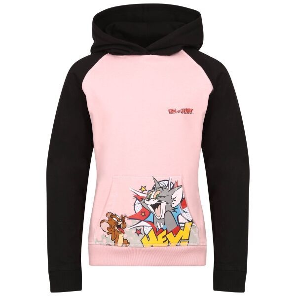 TOM AND JERRY TOM AND JERRY TOM JERRY SMILE HOODIE-B Детски суитшърт, розово, размер