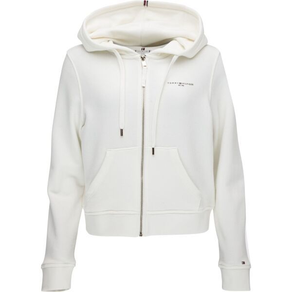 Tommy Hilfiger Tommy Hilfiger 1985 REG MINI CORP ZIP HOODIE Дамско горнище, бяло, размер