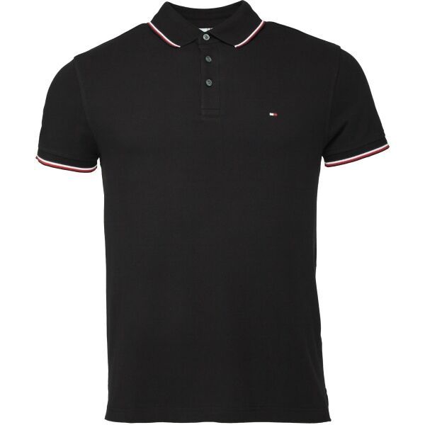 Tommy Hilfiger Tommy Hilfiger 1985 RWB TIPPED SLIM POLO Мъжка тениска, черно, размер