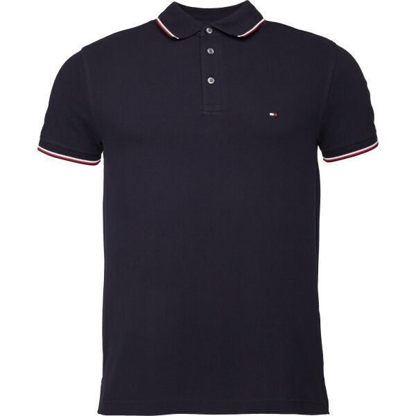 Tommy Hilfiger Tommy Hilfiger 1985 RWB TIPPED SLIM POLO Мъжка тениска, тъмносин, размер