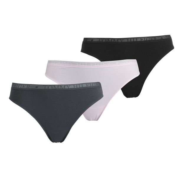 Tommy Hilfiger Tommy Hilfiger 3P THONG Дамски бикини, бяло, размер
