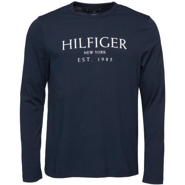 Tommy Hilfiger Tommy Hilfiger BIG HILFIGER LS TEE Мъжка тениска, тъмносин, размер