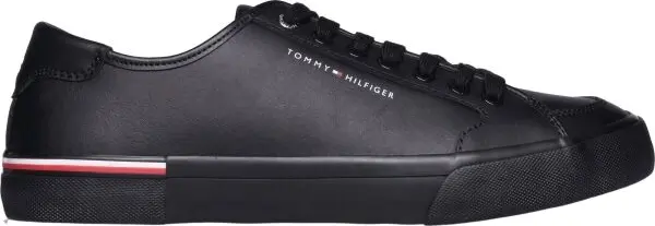 Tommy Hilfiger Tommy Hilfiger CORE CORPORATE VULCLEATHER Мъжки кецове, черно, размер