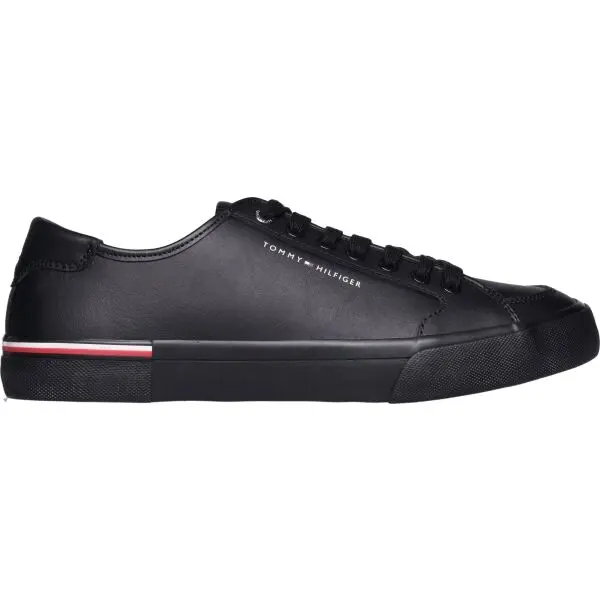 Tommy Hilfiger Tommy Hilfiger CORE CORPORATE VULCLEATHER Мъжки кецове, черно, размер