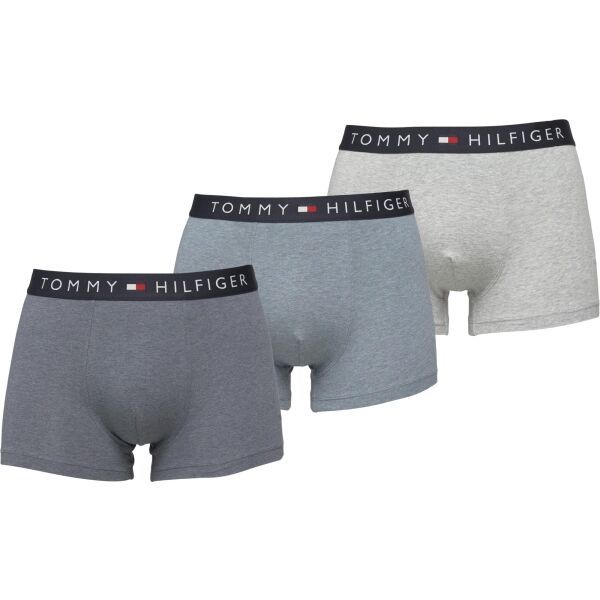 Tommy Hilfiger Tommy Hilfiger COTTON ESSENTIALS 3P Мъжки боксерки, сиво, размер