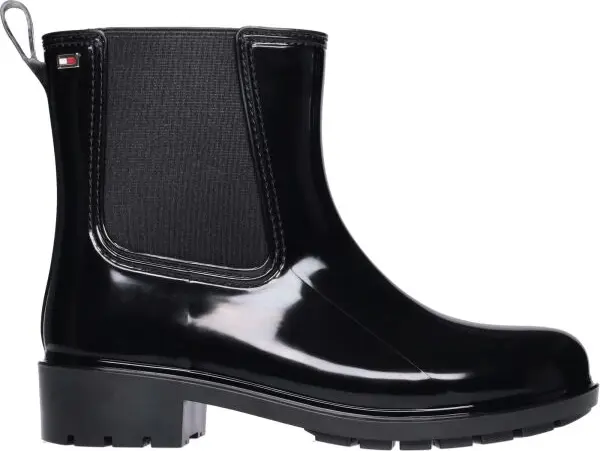 Tommy Hilfiger Tommy Hilfiger FLAG RAINBOOT Дамски гумени боти, черно, размер