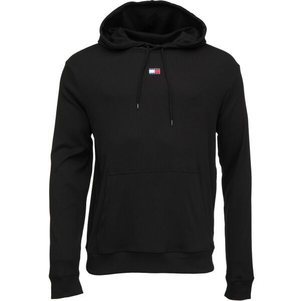 Tommy Hilfiger Tommy Hilfiger HERITAGE-RIB HOODIE Мъжки суитшърт, черно, размер