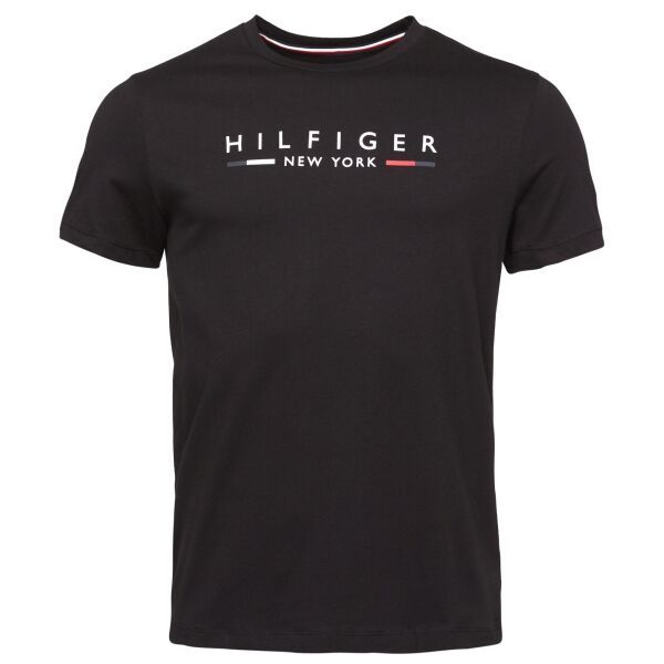 Tommy Hilfiger Tommy Hilfiger HILFIGER NEW YORK TEE Мъжка тениска, черно, размер