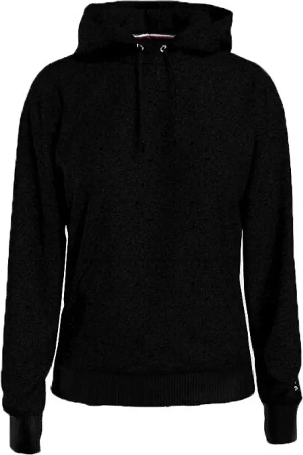 Tommy Hilfiger Tommy Hilfiger ICON 2.0 LOUNGE VEL-HOODIE HWK VELOUR Дамски  суитшърт, черно, размер
