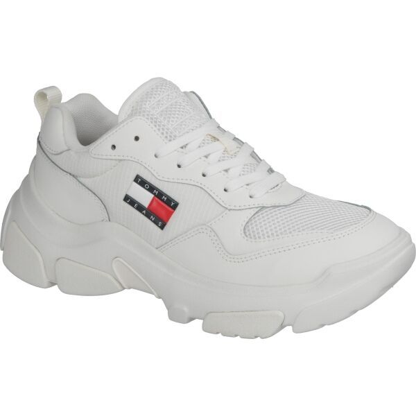 Tommy Hilfiger Tommy Hilfiger LEATHER HYBRID CHUNKY SOLE TRAINER Дамски обувки за свободно време, бяло, размер