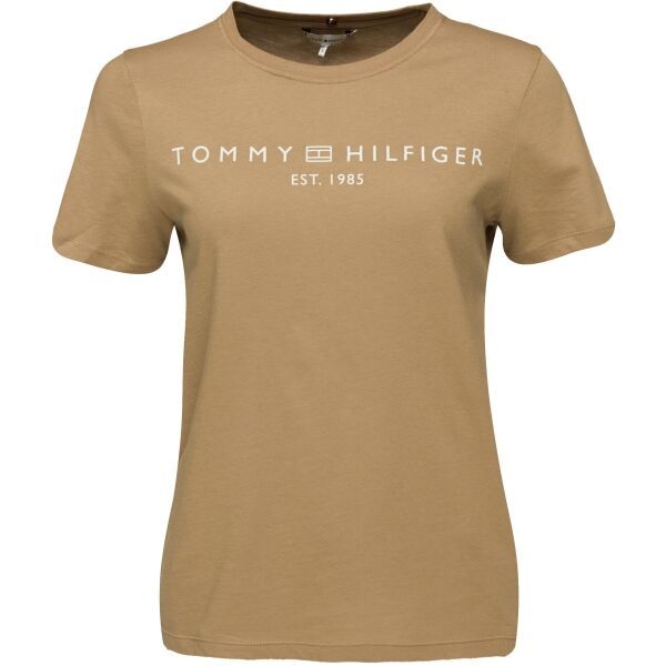 Tommy Hilfiger Tommy Hilfiger LOGO CREW NECK Дамска тениска, бежово, размер