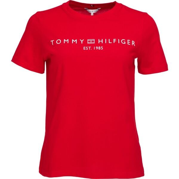 Tommy Hilfiger Tommy Hilfiger LOGO CREW NECK Дамска тениска, червено, размер