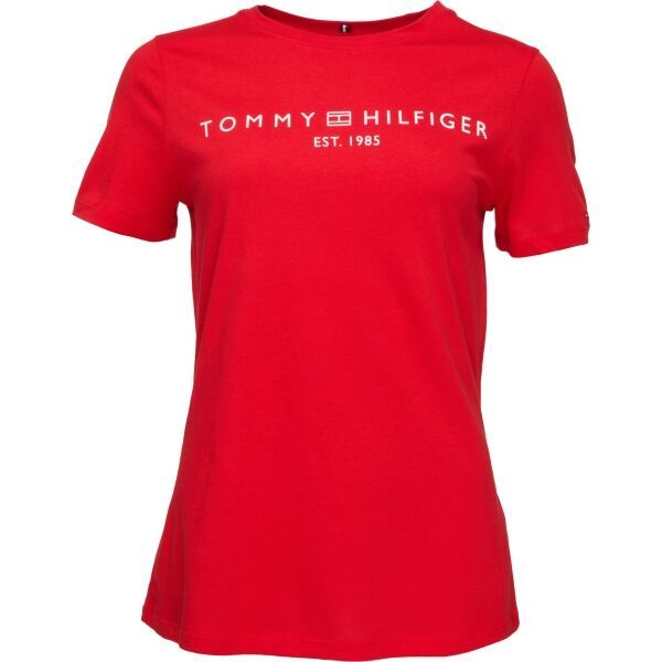Tommy Hilfiger Tommy Hilfiger LOGO CREW NECK Дамска тениска, червено, размер
