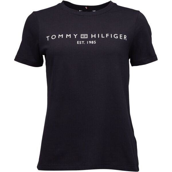 Tommy Hilfiger Tommy Hilfiger LOGO CREW NECK Дамска тениска, тъмносин, размер