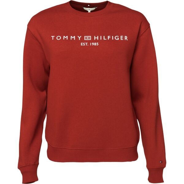 Tommy Hilfiger Tommy Hilfiger MDRN REG CORP LOGO C-NK SWTSHRT Дамски суитшърт, червено, размер