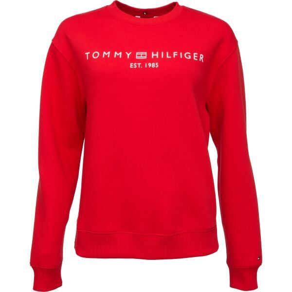 Tommy Hilfiger Tommy Hilfiger MDRN REG CORP LOGO C-NK SWTSHRT Дамски суитшърт, червено, размер