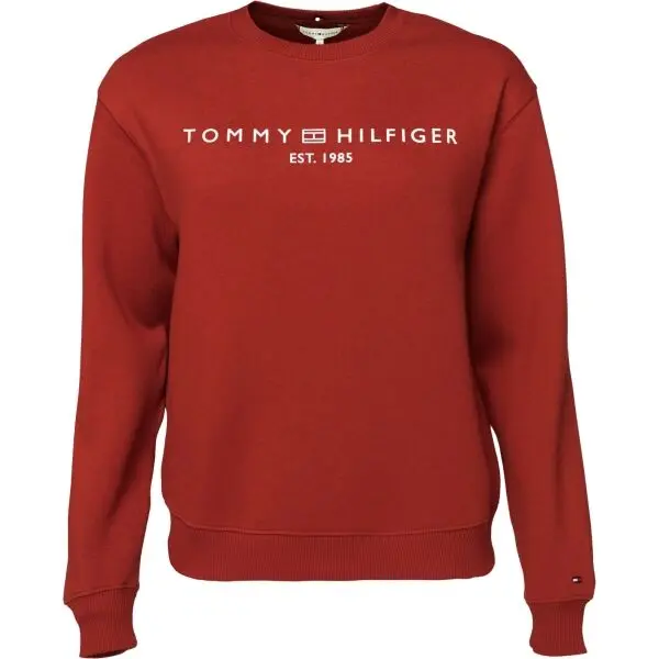 Tommy Hilfiger Tommy Hilfiger MDRN REG CORP LOGO C-NK SWTSHRT Дамски суитшърт, червено, размер