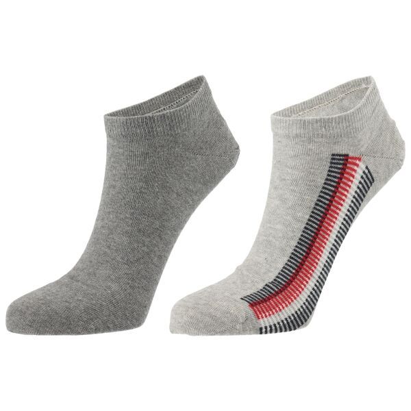 Tommy Hilfiger Tommy Hilfiger MEN SNEAKER 2P GLOBAL RIBBON Мъжки чорапи, сиво, размер