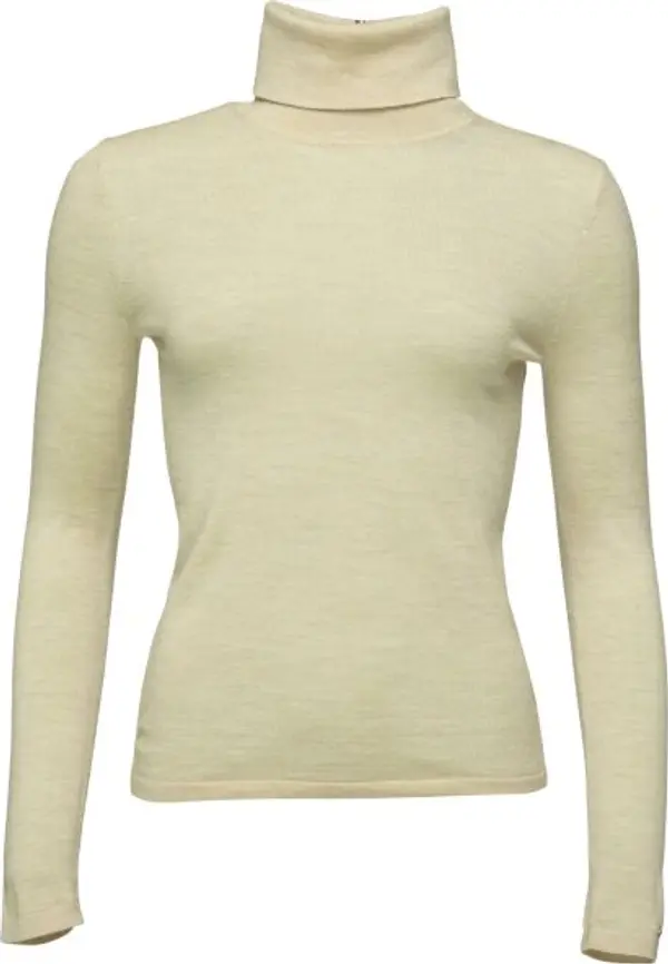 Tommy Hilfiger Tommy Hilfiger MERINO ROLL-NK SWEATER Дамско поло, бежово, размер