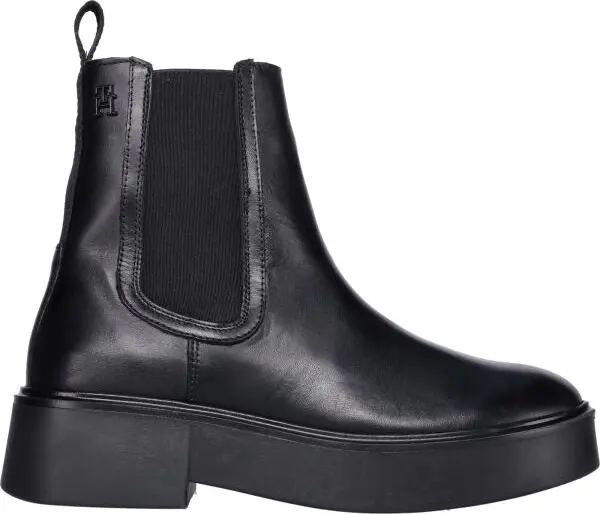 Tommy Hilfiger Tommy Hilfiger MINIMAL LEATHER CHELSEA LOGOTAPE Дамски  високи обувки, черно, размер