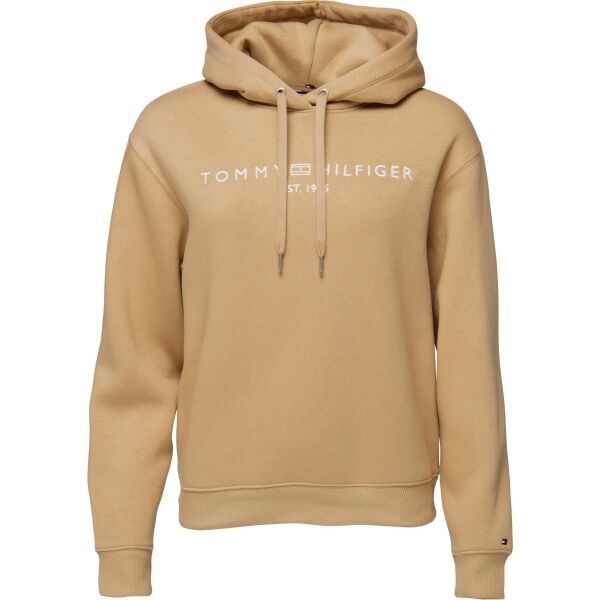 Tommy Hilfiger Tommy Hilfiger MODERN REG CORP LOGO HOODIE Дамски суитшърт, бежово, размер