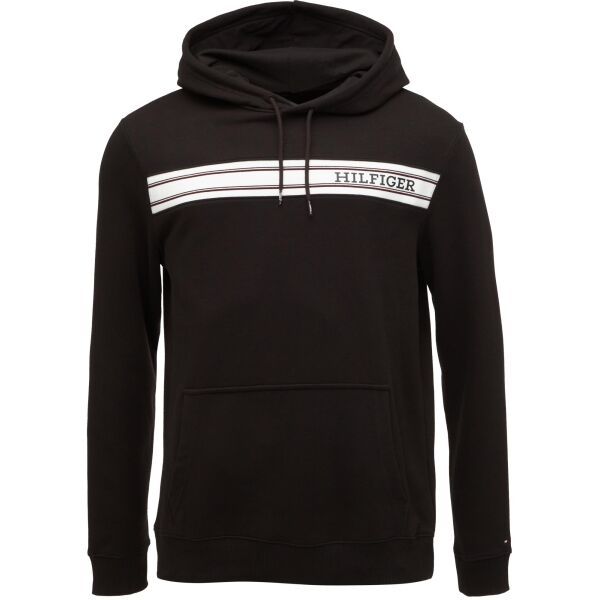 Tommy Hilfiger Tommy Hilfiger MONOTYPE STRIPE LOUNGE HOODY Мъжки суитшърт, черно, размер