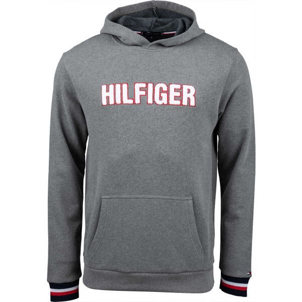 Tommy Hilfiger Tommy Hilfiger OH HOODIE LS HWK Мъжки суитшърт, сиво, размер