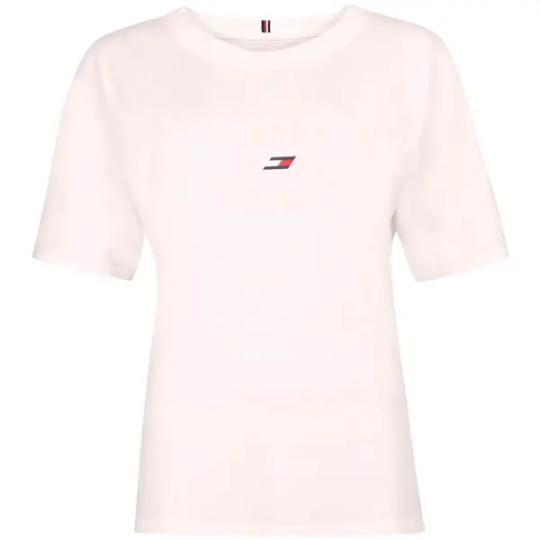 Tommy Hilfiger Tommy Hilfiger RELAXED TH GRAPHIC TEE Дамска тениска, бяло, размер