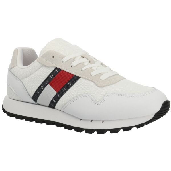 Tommy Hilfiger Tommy Hilfiger RETRO LEATHER TJM RUNNER Мъжки обувки за свободното време, бяло, размер