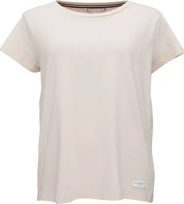 Tommy Hilfiger Tommy Hilfiger SHORT SLEEVE T-SHIRT Дамска тениска, бежово, размер