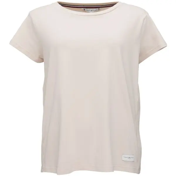 Tommy Hilfiger Tommy Hilfiger SHORT SLEEVE T-SHIRT Дамска тениска, бежово, размер