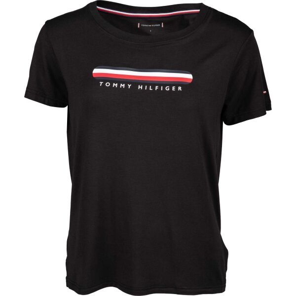 Tommy Hilfiger Tommy Hilfiger SS TEE Дамска тениска, черно, размер