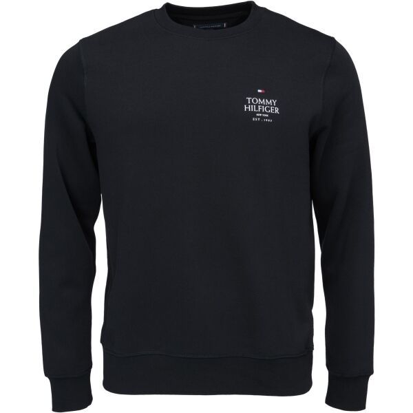 Tommy Hilfiger Tommy Hilfiger STACK SWEATSHIRT Мъжки суитшърт, черно, размер