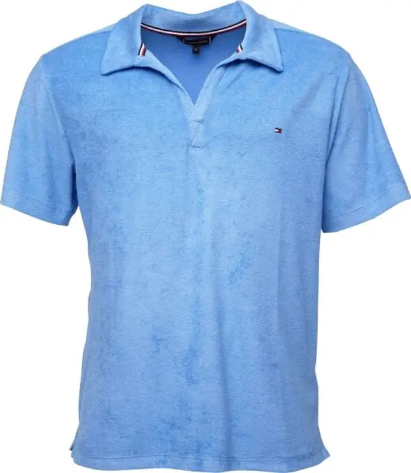 Tommy Hilfiger Tommy Hilfiger TERRY SHIRT Мъжка тениска с якичка, синьо, размер