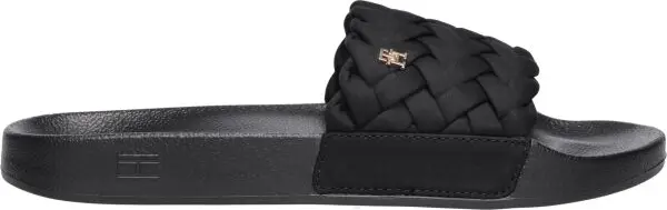 Tommy Hilfiger Tommy Hilfiger TH BRAIDED POOL SLIDE Дамски чехли, черно, размер