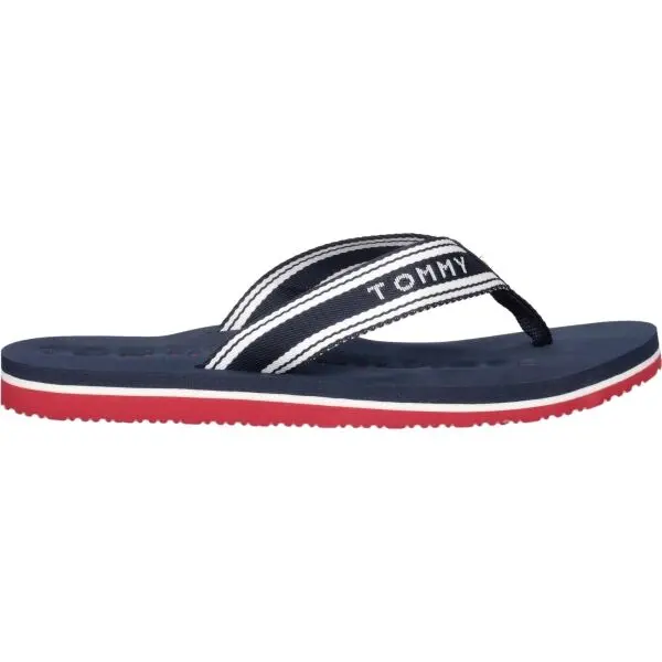 Tommy Hilfiger Tommy Hilfiger TH WEBBING SUMMER SANDAL Дамски джапанки, тъмносин, размер