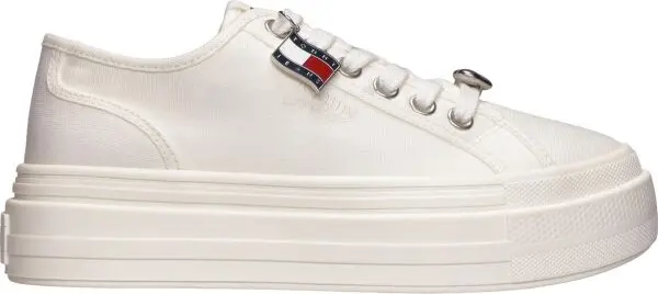 Tommy Hilfiger Tommy Hilfiger TJW FLATFORM SNEAKER CHARMS Дамски кецове, бяло, размер