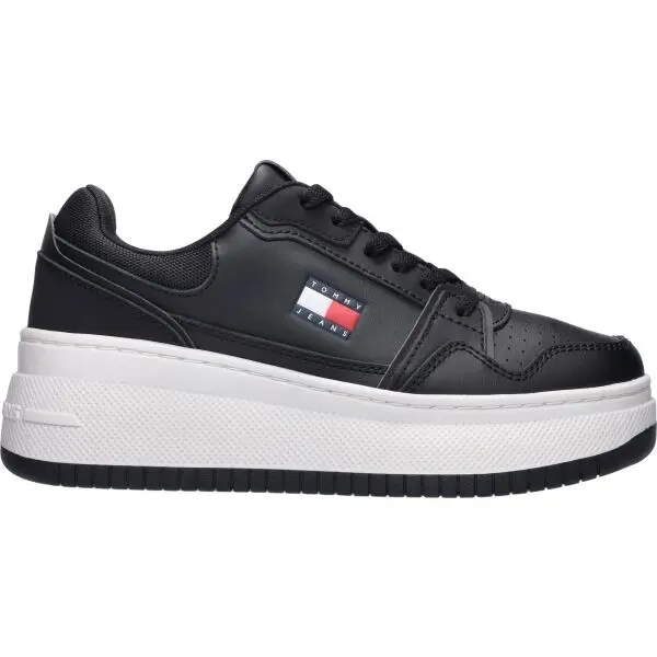 Tommy Hilfiger Tommy Hilfiger TJW RETRO BASKET FLATFORM Дамски обувки за разходка, черно, размер
