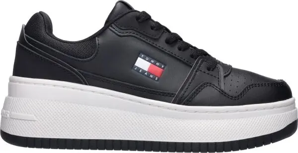Tommy Hilfiger Tommy Hilfiger TJW RETRO BASKET FLATFORM Дамски обувки за разходка, черно, размер