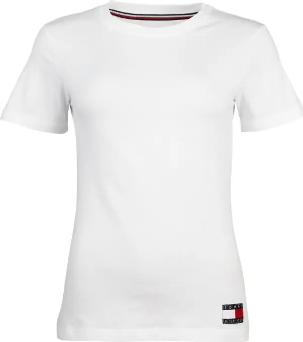 Tommy Hilfiger Tommy Hilfiger TOMMY 85 LOUNGE-SHORT SLEEVE TEE Дамска тениска, бяло, размер