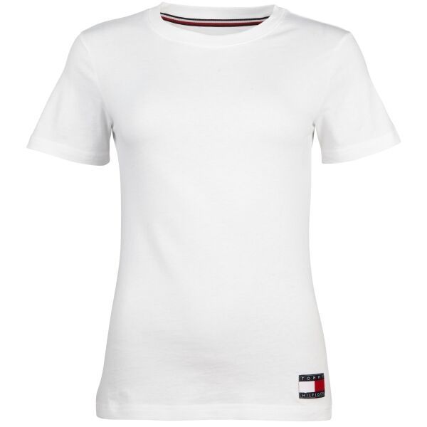 Tommy Hilfiger Tommy Hilfiger TOMMY 85 LOUNGE-SHORT SLEEVE TEE Дамска тениска, бяло, размер