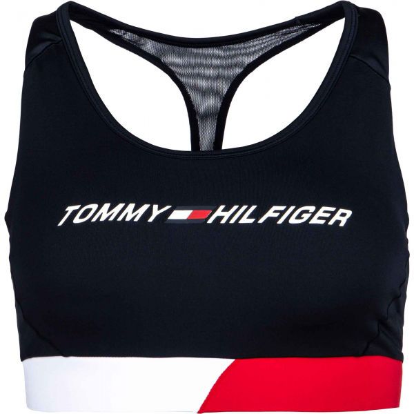 Tommy Hilfiger Tommy Hilfiger MID INTENSITY CB RACER BRA Дамско спортно бюстие, тъмносин, размер XS
